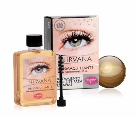 Desmaquillante Nirvana Chico 5042 - Tratamiento de Aceite para Pestañas con Vitamina E